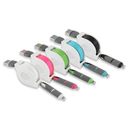 USB 2 in 1 Sync Data Charger Cable Telescopic Line