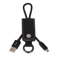 Leather Keychain USB Cable