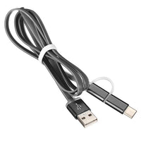 Micro USB + Type C USB Cable