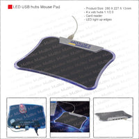 LED USB hubs Mouse Pad