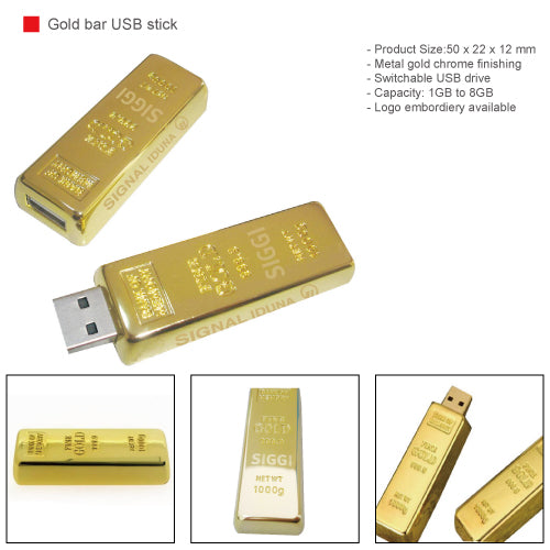 Gold bar USB stick