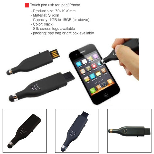 iTouch stylus pen with USB drive