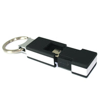 Rubber case USB stick with keychain