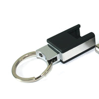 Rubber case USB stick with keychain