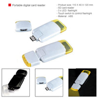 Portable digital card reader