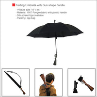 Folding Umbrella with Gun shape handle