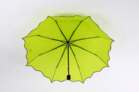 3 sections Folding umbrella with special edge