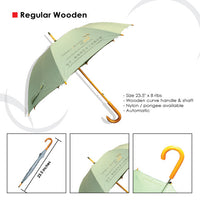 Regular wooden umbrella