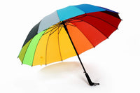 16-panel rainbow straight umbrella