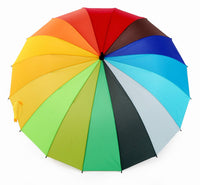 16-panel rainbow straight umbrella