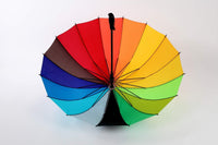 16-panel rainbow straight umbrella