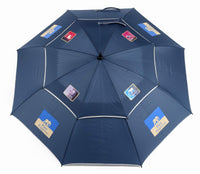 Regular straight umbrella with two layers