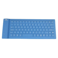 Foldable soft silicon bluetooth keyboard