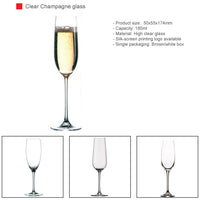 Clear Champagne glass