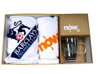Towel + Glass cup Gift set
