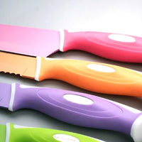 Colorful non-stick knife set